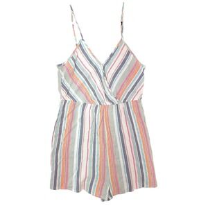 Shein Vertical Stripe Romber Spaghetti Strap Large Cute Festival